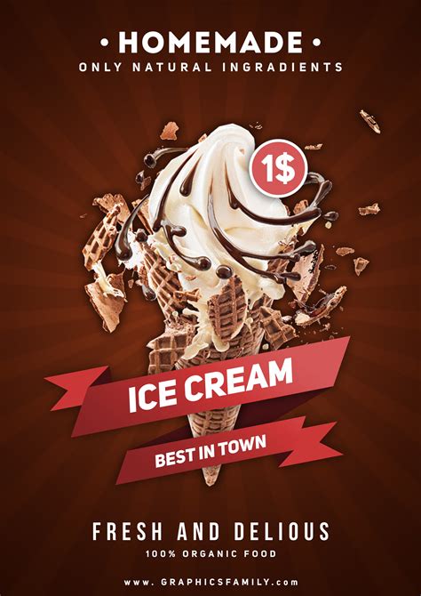 Ice Cream – Free PSD Flyer Template - PSDFlyer