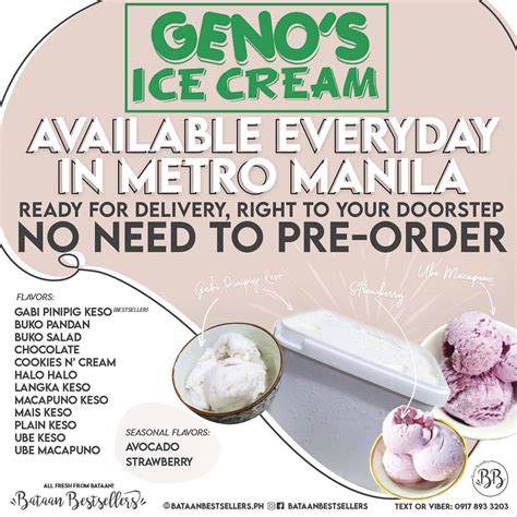 Ice Cream - Geno’s Ice cream Shopee Philippines