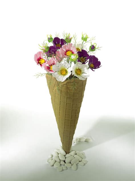 Ice Cream Cone With Flowers - Etsy