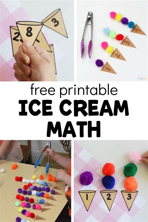 Ice Cream Math Free Printable FunADay!