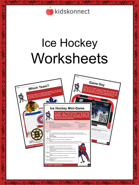 Ice Hockey Worksheets - K12 Workbook