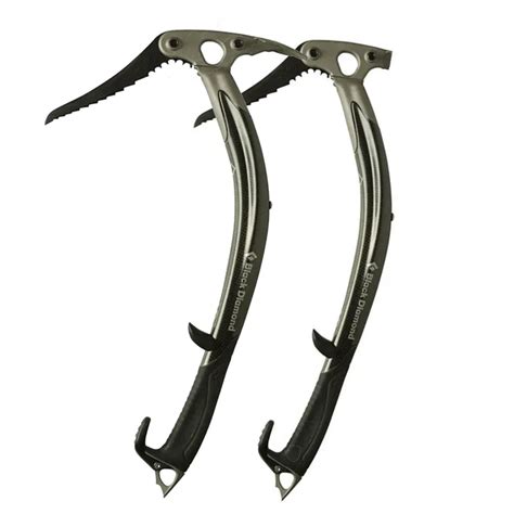 Ice axe pair.  Ice Tech and Dry: Chicken head for additional bite and stabi...