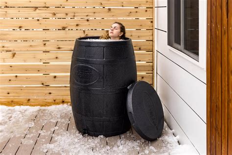 Ice bath barrel. The Ice Barrel 300 is a sleek, fully insulated cold therapy tool that makes it easy to bring ice baths to your routine. Compact and lightweight, the Ice Barrel 300 is simple to use whether you’re using ice or a chiller. The Ice Barrel 400 is an effective, compact and durable tool that makes it easy to incorporate cold therapy into your ... 