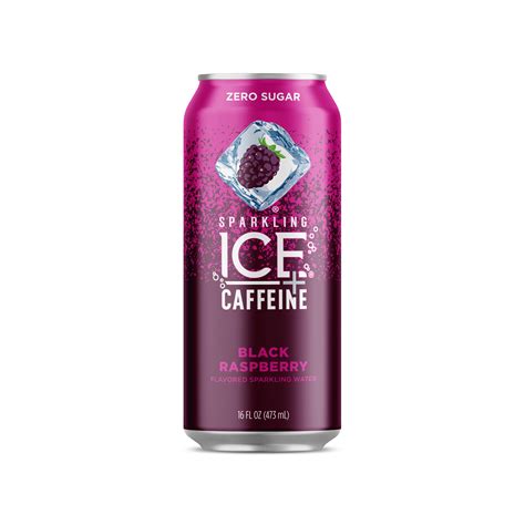 Ice caffeine. Sparkling Ice is a moderately caffeinated drink with the equivalent of just under 4.4 milligrams of caffeine per fluid ounce, but because it comes in a large 16-ounce can, you do get a reasonable caffeinated boost from a serving. The drink, which comes in mixed berry, apple raspberry, and citrus twist flavors, also … 