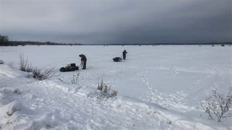 SHAWANO COUNTY, Wis. (WLUK) -- Thin ice has caused ice fishing shanties on Shawano Lake to plunge into the water this week. In one case, a vehicle also broke through the ice while towing a shanty.. 