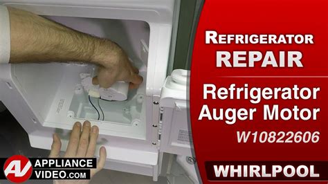 Ice dispenser auger not turning. How To Replace: Frigidaire/Electrolux Refrigerator Dispenser Auger Motor 241816602 https://www.appliancepartspros.com/frigidaire-motor-auger-241816602-ap5330... 