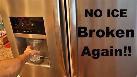 Step 2. Lift the ice bucket out from under the ice maker. Simply grab it, lift it a little, and pull it out. If you have unrestricted reach to the ice machine at this point, you can begin removing the arm. But if you don’t, you may have to remove the freezer door for better access.. 