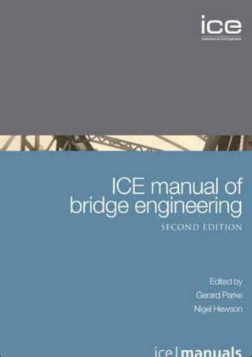 Ice manual of bridge engineering 2nd edition. - Rational scc we 101 5sense service manual.
