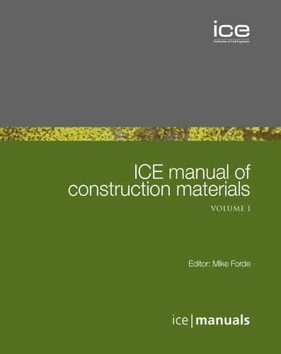 Ice manual of construction materials by mike forde. - The london knife book an a z guide to london.