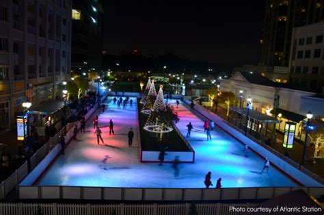 Ice skating atlantic station.  Guests can enjoy the refreshing atmosphere while taki...