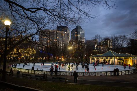 Ice skating on the frog pond. Nov 27, 2023 · In the heart of Boston Common, the Frog Pond is more than an ice skating rink; it’s a symbol of the city’s indomitable spirit and a gathering place for those seeking the magic that winter ... 