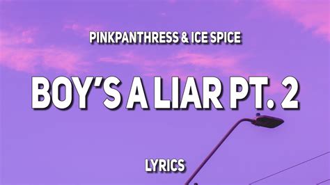 Ice spice boys a liar pt. 2 lyrics. Things To Know About Ice spice boys a liar pt. 2 lyrics. 