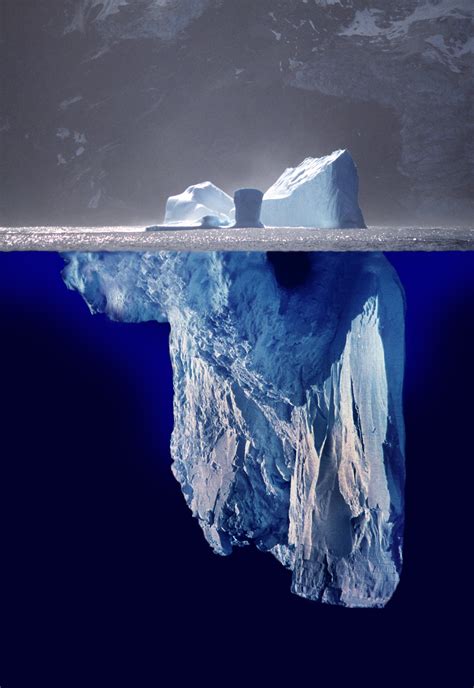 Iceburg - iceberg: [noun] a large floating mass of ice detached from a glacier. 