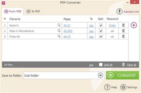 Icecream PDF Converter for Windows