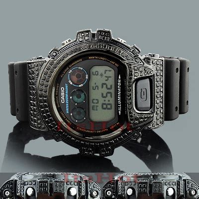 Iced Out G SHOCK Black Diamond Watch 4.50ct - ItsHot.com