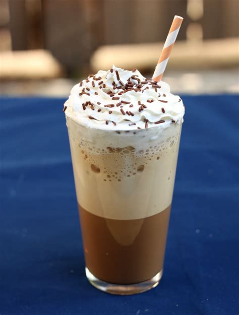 Iced coffee drinks. A caramel latte would be the closest version to a hot Caramel Frappuccino. Frappuccino is an iced coffee drink trademarked by Starbucks. The two main ingredients are milk and coffe... 