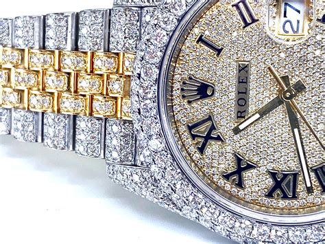 Iced out rolex watches. 