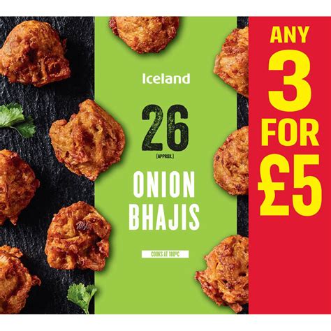 Iceland 26 (APPROX.) Onion Bhajis 390g Party Food & Platters ...