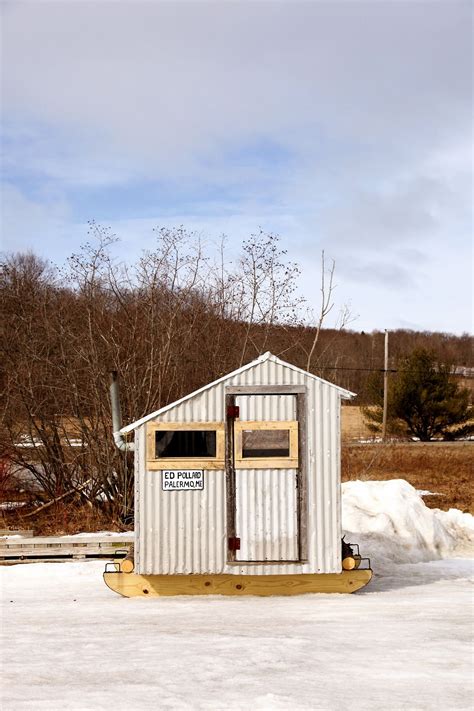 Iceshanty - Cut two 2’ x 4’ x 8’s to a total length of 75¾” with the 26.5° angle at the top. Square up with the two wall supports, and use deck screws to attach them. Cut a 26.5° …