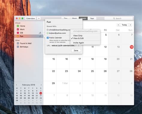 In Calendar on iCloud.com, hold your pointer over the calendar in the sidebar. Change a calendar’s name: Click the calendar’s name and edit it. Change a calendar’s color: Click the Color button next to the calendar’s name, then choose a color. Changes you make appear on every device with Calendars turned on in iCloud settings.. 
