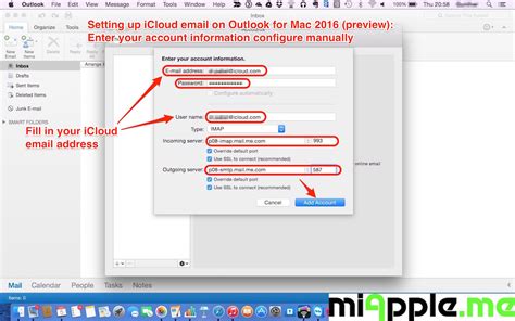 Icloud settings for outlook 2016 for mac - rtsplanet