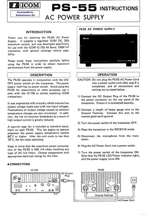 Icom Ps 55 User Guide