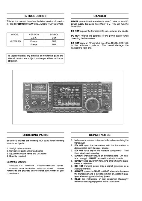 Icom ic 756 pro ii service manual. - Caterpillar 320c320c l excavator oem parts manual.