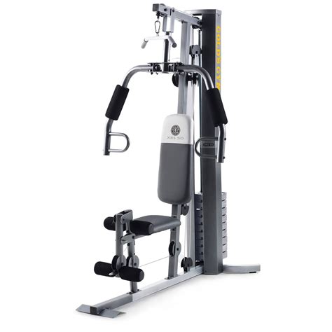The Gold’s Gym XRS 50 Home Gym does have a plethora of features that we would like to mention quickly. 300-pound user weight limit. 112 pounds of enclosed weights. Up to 280 pounds of resistance. Features a dual arm station – fly & chest press. Has a leg developer. High pulleys for upper body workouts. Low pulleys.