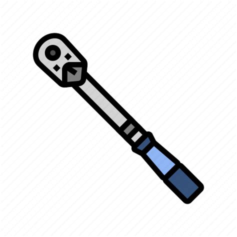 Icon torque wrench.  When Wrench reaches preset Torque Value, it will automaticall...