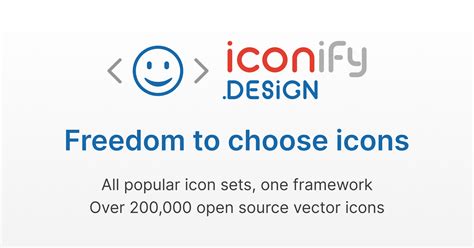 Iconify next.  Thousands of high-quality icons from 100+ icon sets, all validated, c...