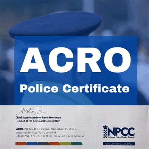 Icpc acro.  ACRO does hold information captured by part two of your request...