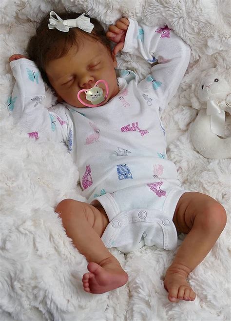 iCradle 24" Realistic Reborn Baby Doll, Silicone Toddler Toy for Ages 3+. Lifelike Doll Size: the baby doll is 24inch, 61cm and its net weight is around 1.65kg, 3.2lbs. The doll is handmade that there will be some difference in size and weight. The Reborn Doll can fit into 3-6 months newborns clothes, you may change clothes for the doll yourself.. 