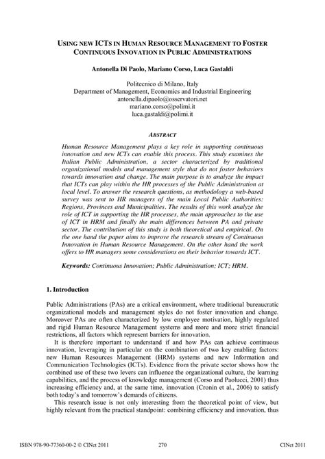 Icts And Human Resource Management