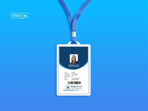 Id Card Template Free Download On Behance