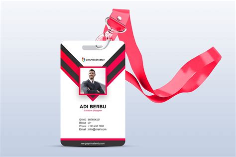 Id Card Template Psd File