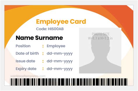 Id Card Templates For Coreldraw Word Excel Templates