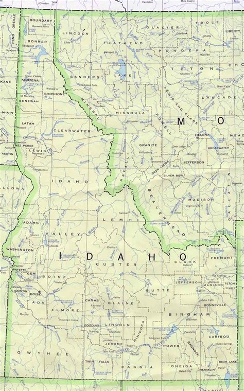 Idaho Base Map