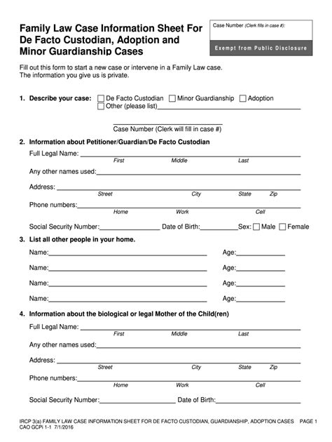 Idaho Civil Case Ination Sheet 20162023 Form Fill Out and Sign
