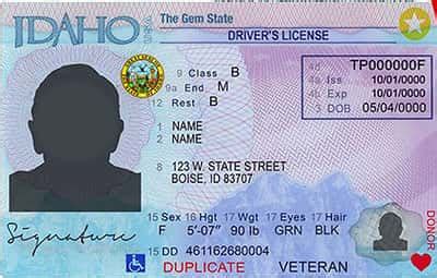 Idaho Drivers License PSD Template (New Edition) Download File