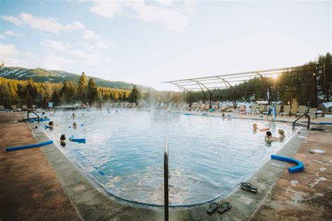 Idaho city hot springs. Kirkham Hot Springs Soak Stats. Season: All (check road conditions late Fall through early Spring) Type: Hike (short but steep hike to the pools) GPS: 44.062 -115.685. Elevation: 3,000 ft. Land: Boise National Forest. Fee: $5 day use parking fee. Restrictions: Campground closed and entrance gated during winter. Usage: High. 