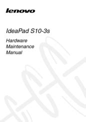 Ideapad s10 3 hardware maintenance manual. - Eureka the boss smart vac owner manual.