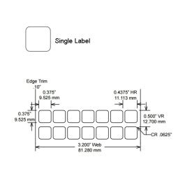 Identco TTL116-433-10 Labels - Janel Inc