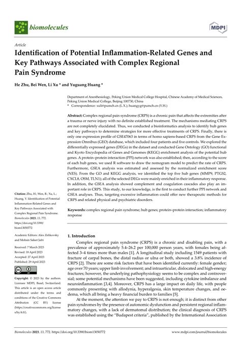 Identification of Potential Key Genes and Pathways for Inflammatory …