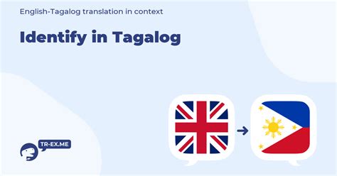 Identified in Tagalog