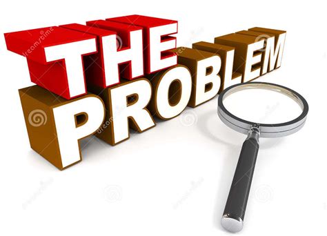 Identify problem. Problem identification through consultation is therefore of most use for current problems. Objective analysis. Objective analysis of problems requires the adoption of an appropriate set of indicators and targets ( Section 7 ). When a condition is measured or predicted to differ from a threshold, then a problem is said to exist. 