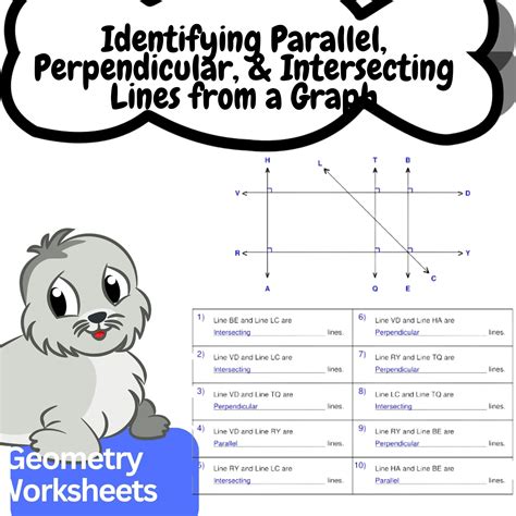 Identifying Parallel, Perpendicular, and Intersecting Linesfrom a Graph