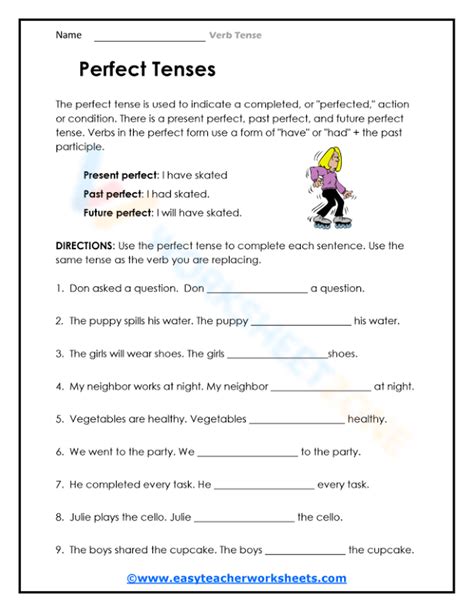 Identifying Verb Tenses Worksheet Have Fun Teaching