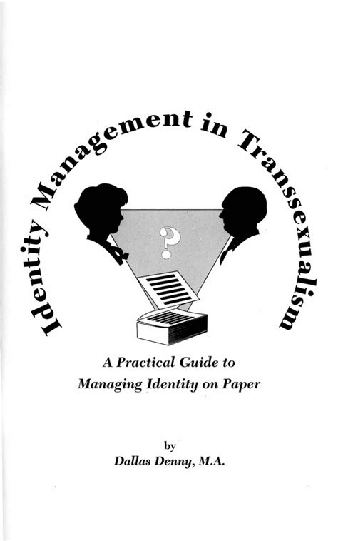 Identity management in transsexualism a practical guide to managing identity on paper. - Manual for economy engineering scissor lift.