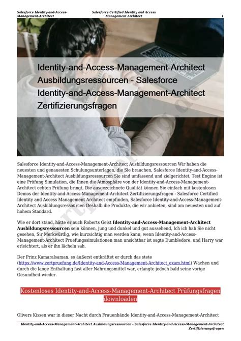 Identity-and-Access-Management-Architect Prüfungsunterlagen