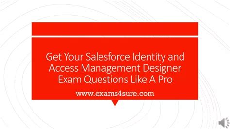 Identity-and-Access-Management-Designer Examengine